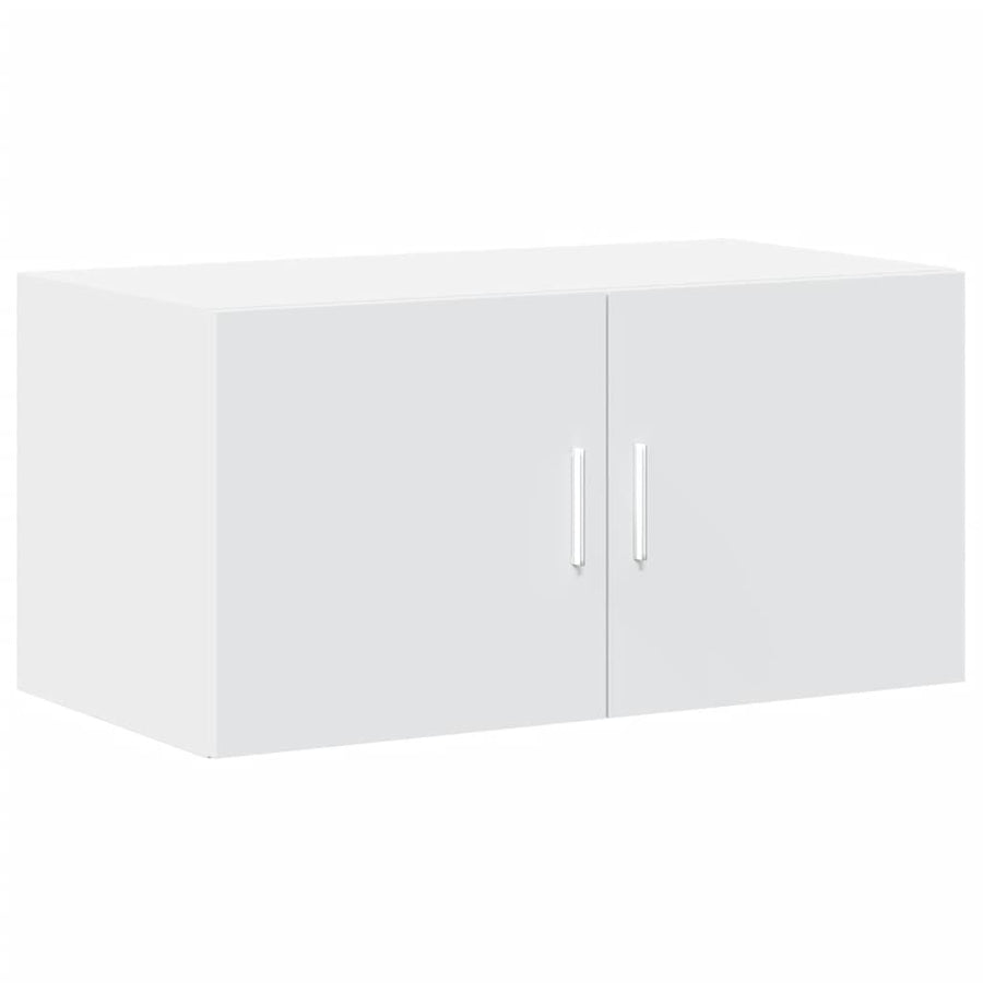 Wandkast 80X42,5X40 Cm Bewerkt Hout Wit