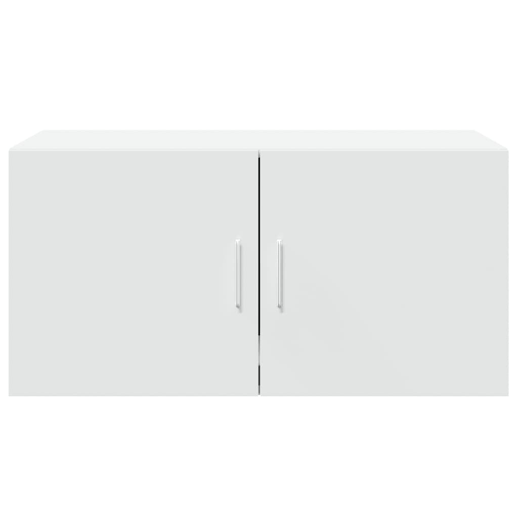 Wandkast 80X42,5X40 Cm Bewerkt Hout Wit