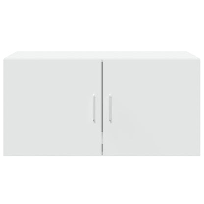 Wandkast 80X42,5X40 Cm Bewerkt Hout Wit