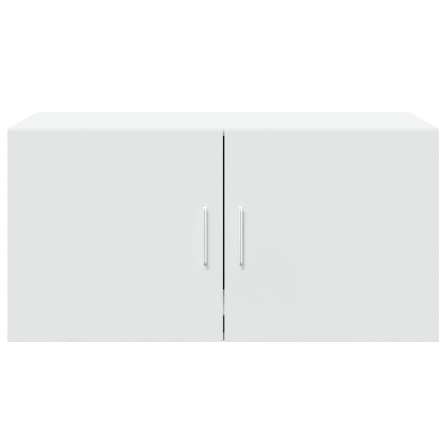 Wandkast 80X42,5X40 Cm Bewerkt Hout Wit