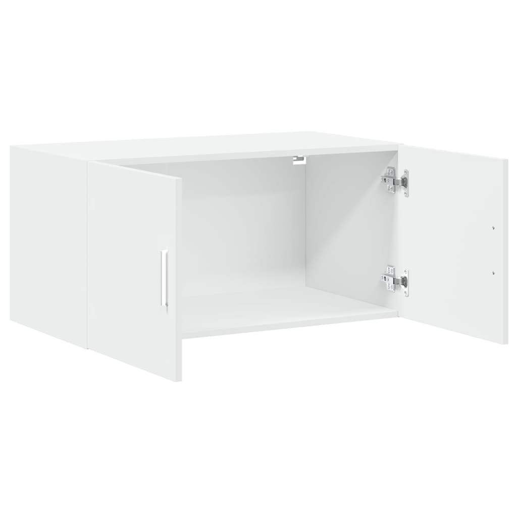 Wandkast 80X42,5X40 Cm Bewerkt Hout Wit