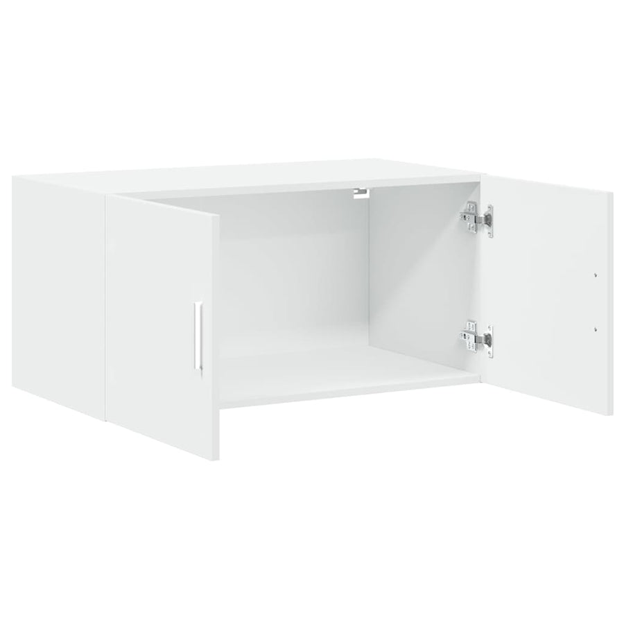 Wandkast 80X42,5X40 Cm Bewerkt Hout Wit