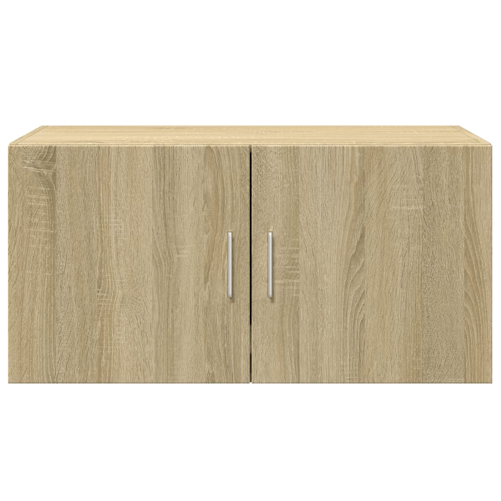 Wandkast 80X42,5X40 Cm Bewerkt Hout Kleurig Sonoma eiken