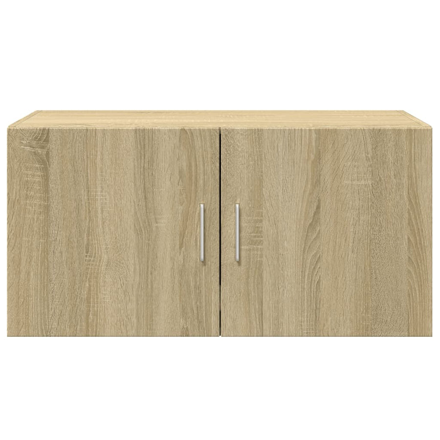 Wandkast 80X42,5X40 Cm Bewerkt Hout Kleurig Sonoma eiken