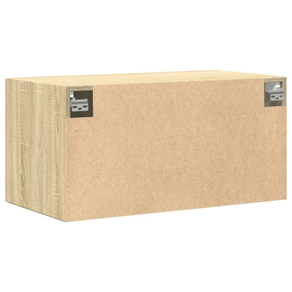 Wandkast 80X42,5X40 Cm Bewerkt Hout Kleurig Sonoma eiken