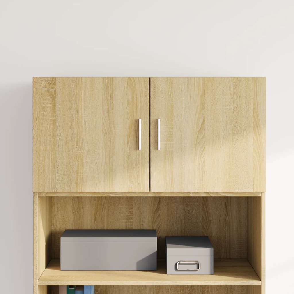Wandkast 80X42,5X40 Cm Bewerkt Hout Kleurig Sonoma eiken