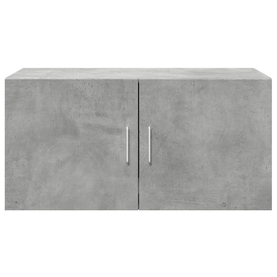 Wandkast 80X42,5X40 Cm Bewerkt Hout Betongrijs