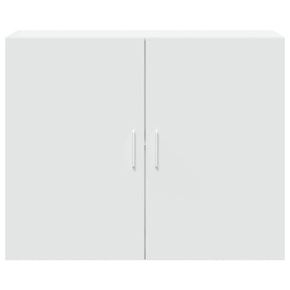 Wandkast 80x42,5x64 cm bewerkt hout wit