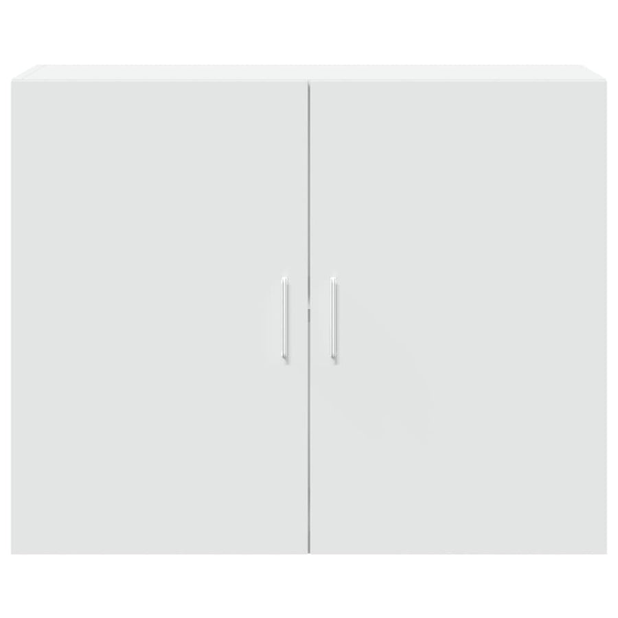 Wandkast 80x42,5x64 cm bewerkt hout wit