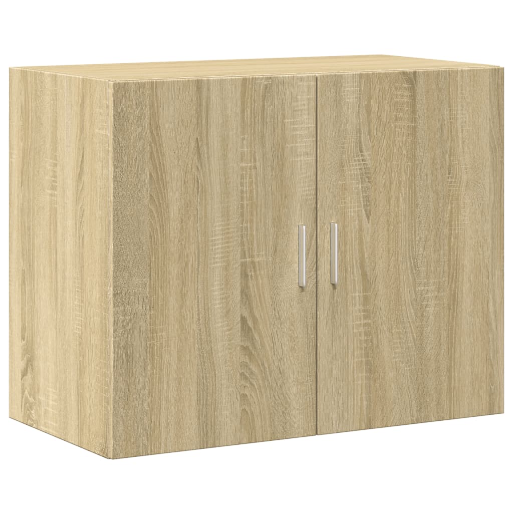 Wandkast 80X42,5X64 Cm Bewerkt Hout Kleurig Sonoma eiken