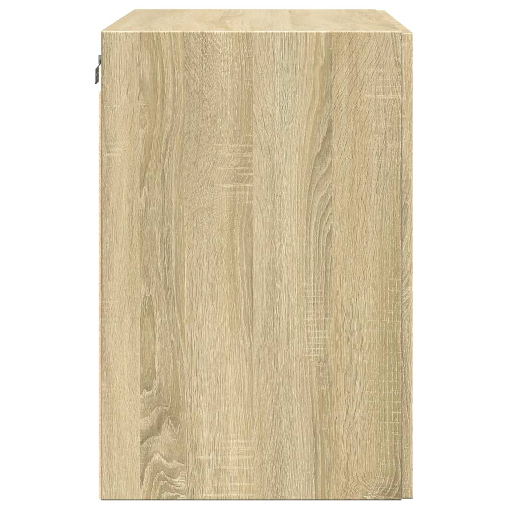 Wandkast 80X42,5X64 Cm Bewerkt Hout Kleurig Sonoma eiken