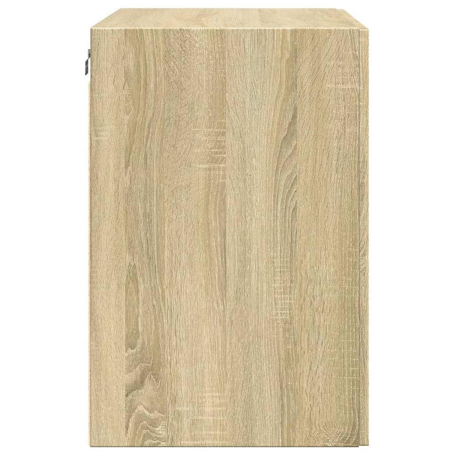 Wandkast 80X42,5X64 Cm Bewerkt Hout Kleurig Sonoma eiken