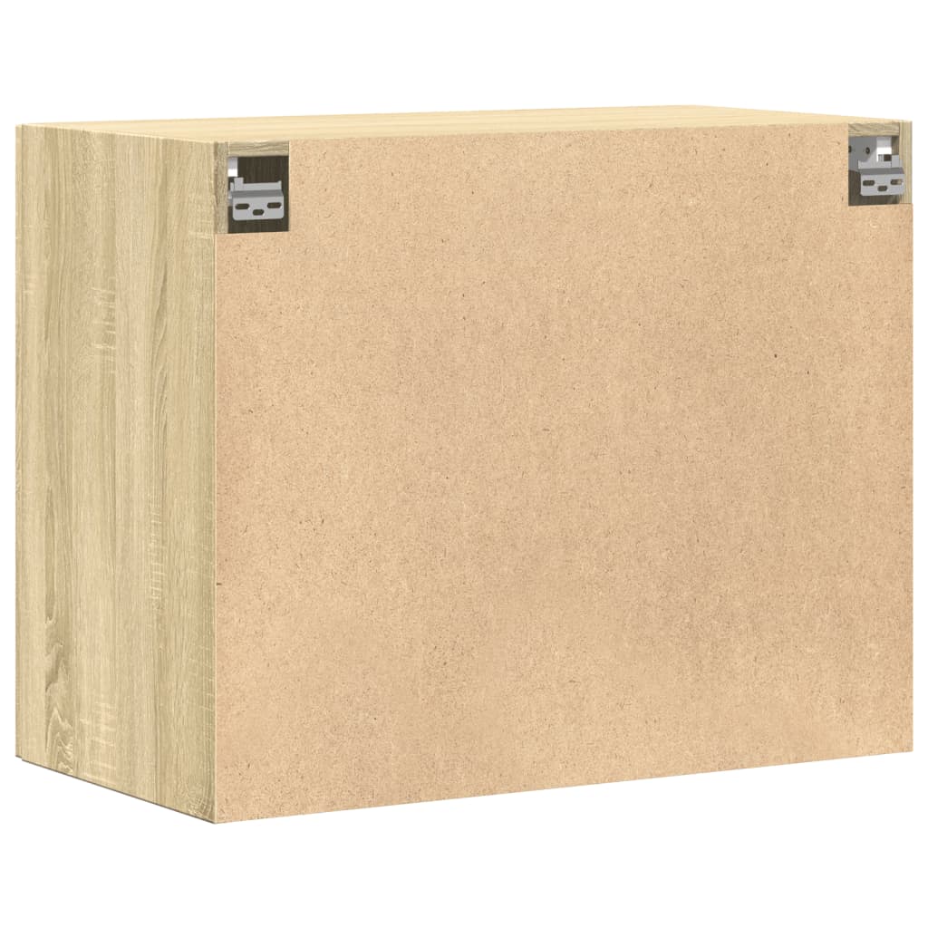 Wandkast 80X42,5X64 Cm Bewerkt Hout Kleurig Sonoma eiken
