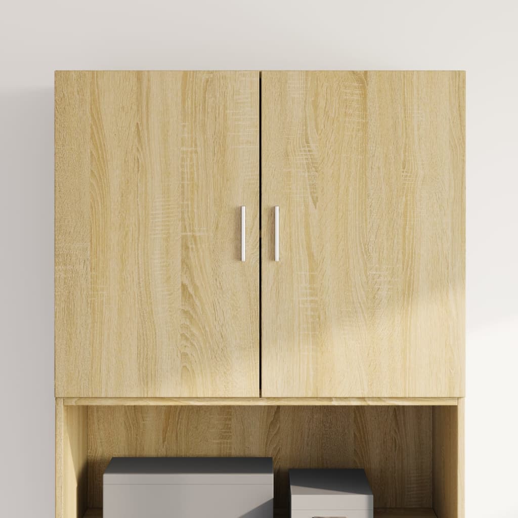 Wandkast 80X42,5X64 Cm Bewerkt Hout Kleurig Sonoma eiken