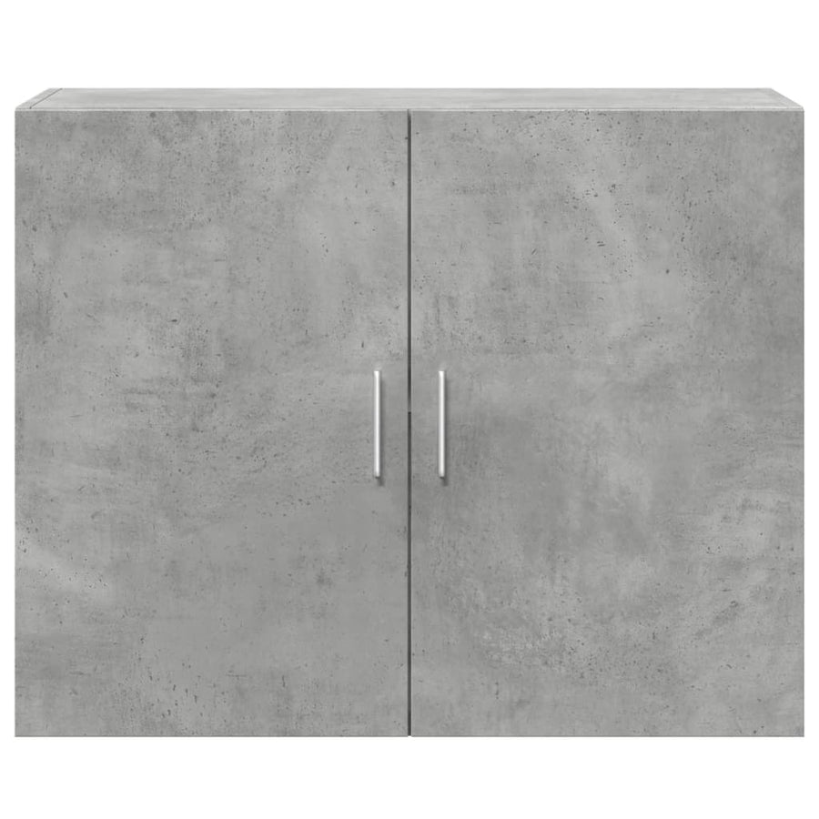 Wandkast 80X42,5X64 Cm Bewerkt Hout Betongrijs