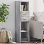 Hoge kast 30x42,5x124 cm grijs sonoma eiken