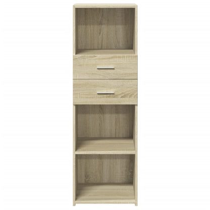 Hoge kast 40x42,5x124 cm bewerkt hout sonoma eikenkleurig