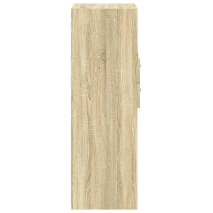 Hoge kast 40x42,5x124 cm bewerkt hout sonoma eikenkleurig