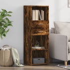 Tall cabinet 40x42.5x124 cm engineered wood smoked oak color