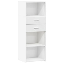 Hoge kast 45x42,5x124 cm bewerkt hout wit