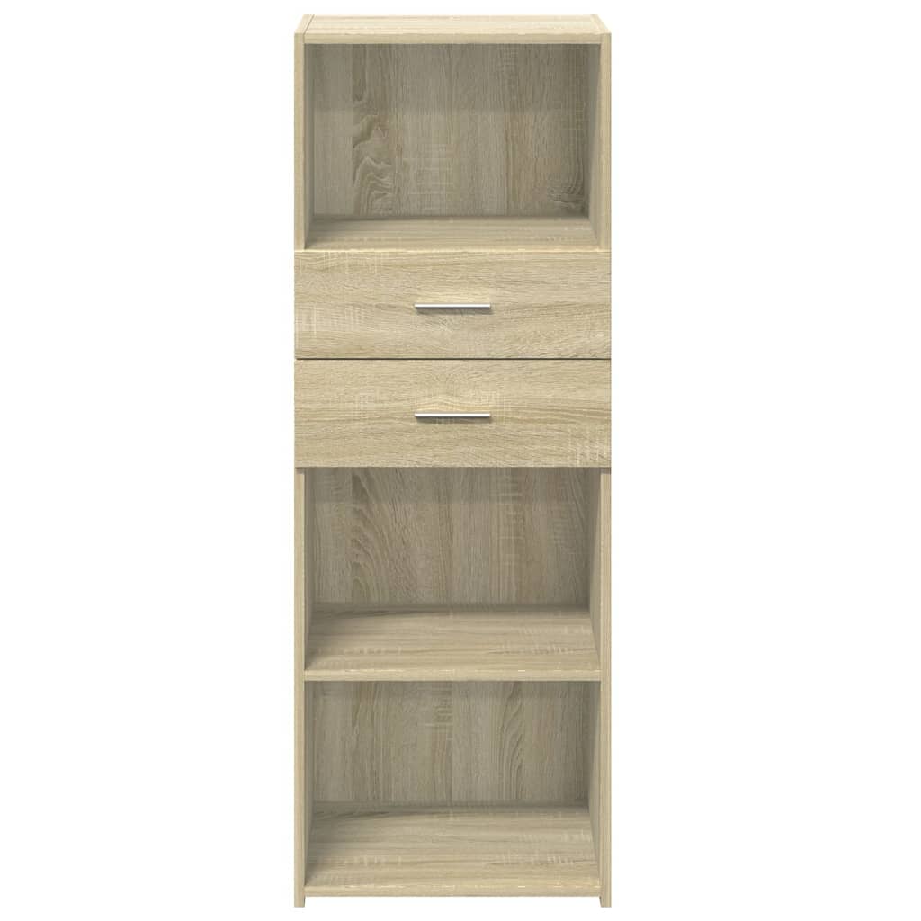 Hoge kast 45x42,5x124 cm bewerkt hout sonoma eikenkleurig