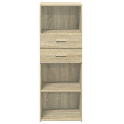 Hoge kast 45x42,5x124 cm bewerkt hout sonoma eikenkleurig