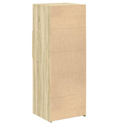 Hoge kast 45x42,5x124 cm bewerkt hout sonoma eikenkleurig