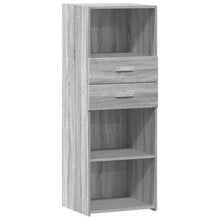 Hoge kast 45x42,5x124 cm bewerkt hout grijs sonoma eikenkleurig