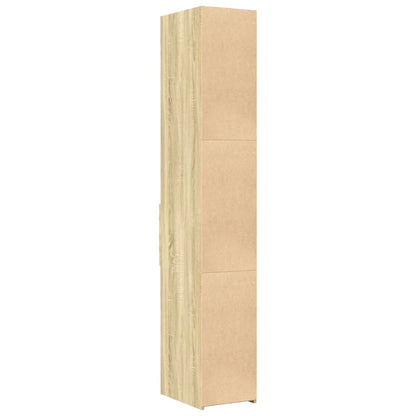 Hoge kast 30x42,5x185 cm bewerkt hout sonoma eikenkleurig