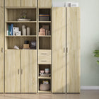 Hoge kast 30x42,5x185 cm bewerkt hout sonoma eiken