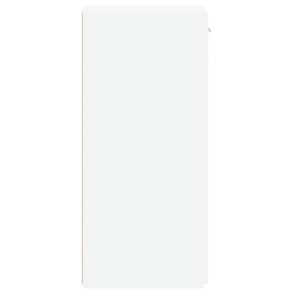Dressoir 30x42,5x93 cm bewerkt hout wit