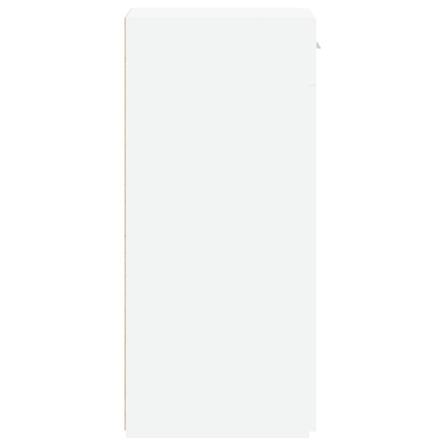 Dressoir 30x42,5x93 cm bewerkt hout wit