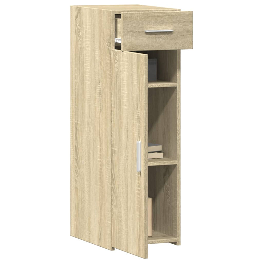 Dressoir 30x42,5x93 cm bewerkt hout sonoma eikenkleurig