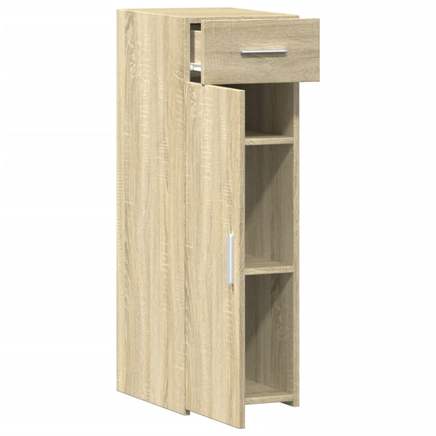 Dressoir 30x42,5x93 cm bewerkt hout sonoma eikenkleurig