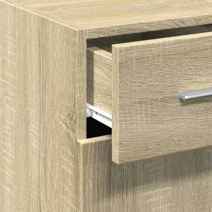 Dressoir 30x42,5x93 cm bewerkt hout sonoma eikenkleurig