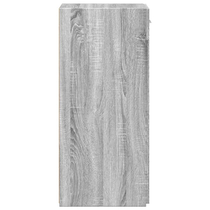 Dressoir 30x42,5x93 cm bewerkt hout grijs sonoma eikenkleurig
