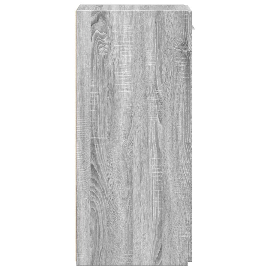 Dressoir 30x42,5x93 cm bewerkt hout grijs sonoma eikenkleurig