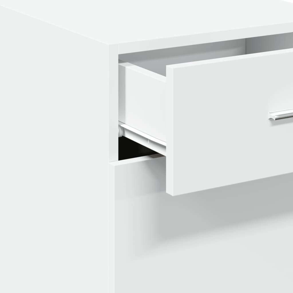 Dressoir 40x42,5x93 cm bewerkt hout wit