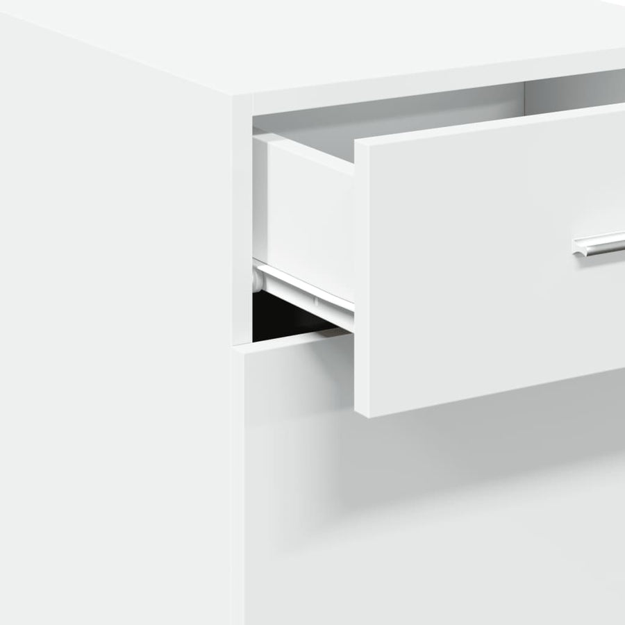 Dressoir 40x42,5x93 cm bewerkt hout wit