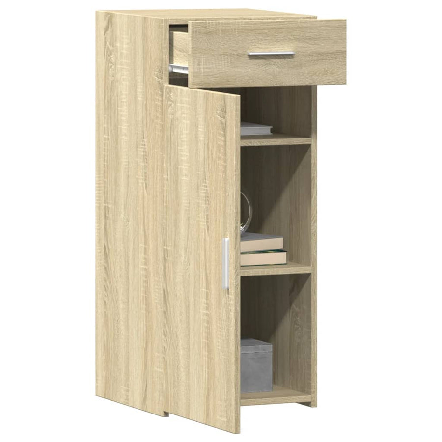 Dressoir 40x42,5x93 cm bewerkt hout sonoma eikenkleurig