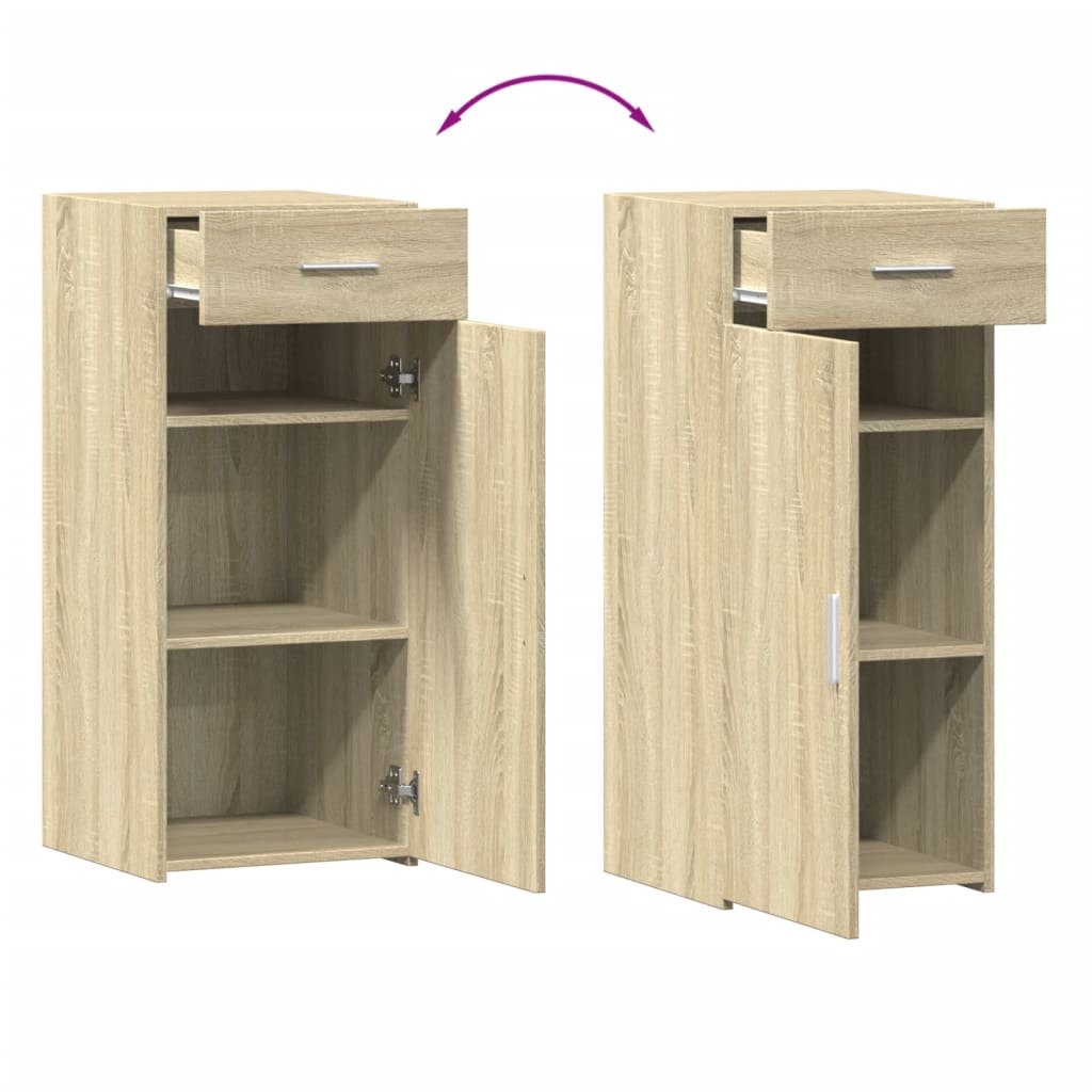 Dressoir 40x42,5x93 cm bewerkt hout sonoma eikenkleurig