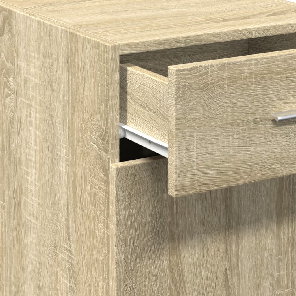Dressoir 40x42,5x93 cm bewerkt hout sonoma eikenkleurig