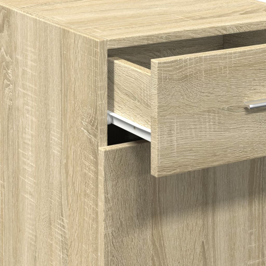 Dressoir 40x42,5x93 cm bewerkt hout sonoma eikenkleurig