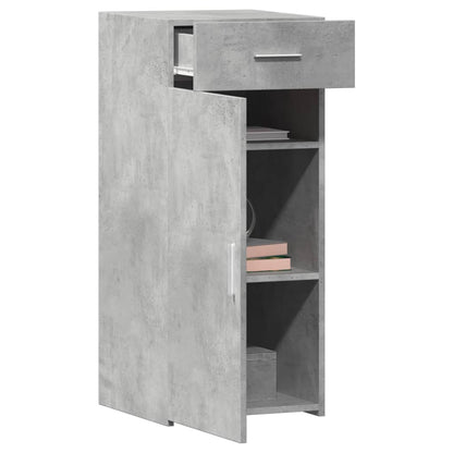 Dressoir 40x42,5x93 cm bewerkt hout betongrijs