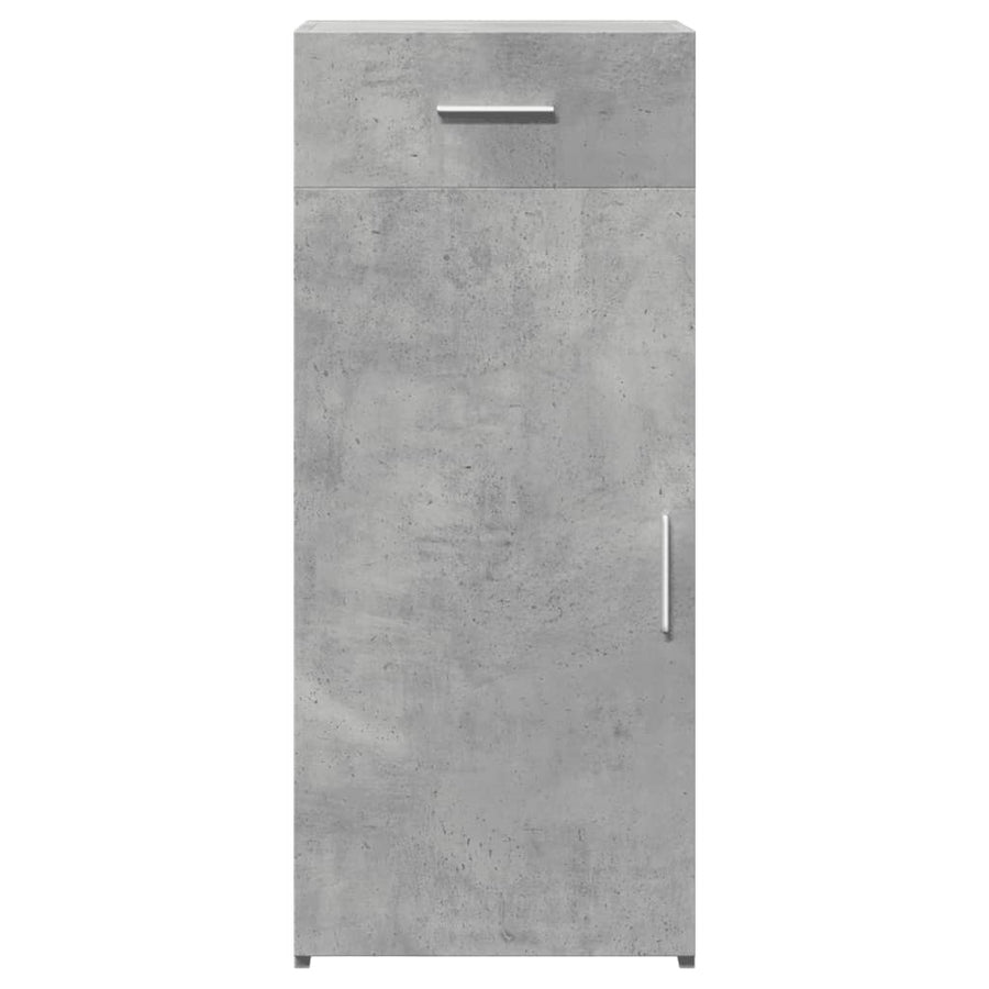 Dressoir 40x42,5x93 cm bewerkt hout betongrijs