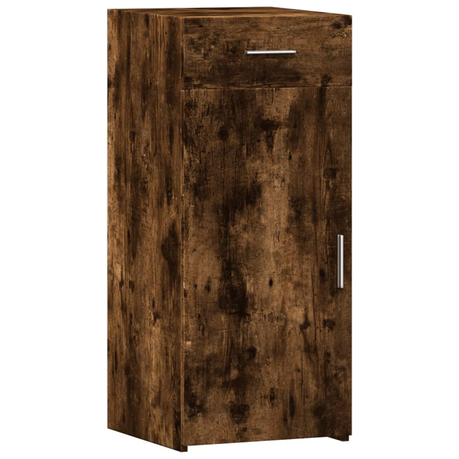 Dressoir 40x42,5x93 cm bewerkt hout gerookt eikenkleurig