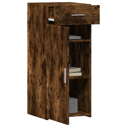 Dressoir 40x42,5x93 cm bewerkt hout gerookt eikenkleurig
