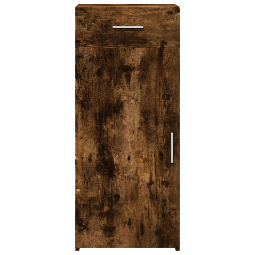 Dressoir 40x42,5x93 cm bewerkt hout gerookt eikenkleurig