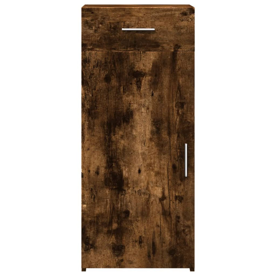Dressoir 40x42,5x93 cm bewerkt hout gerookt eikenkleurig