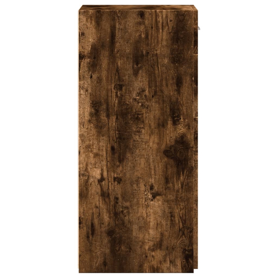 Dressoir 40x42,5x93 cm bewerkt hout gerookt eikenkleurig